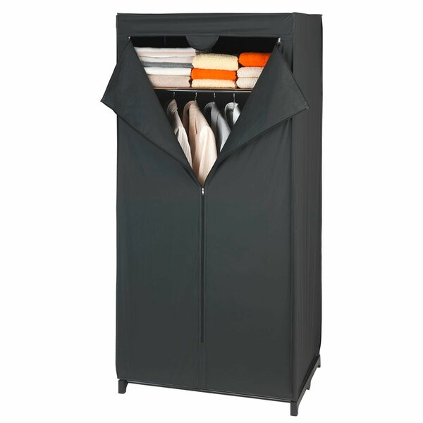 Bild 1 von Wenko Kleiderschrank Deep Black mit Ablage 160 cm x 75 cm x 50 cm