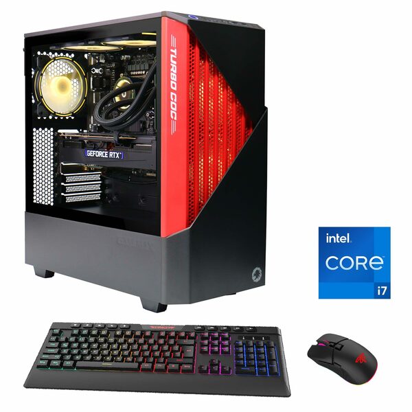 Bild 1 von GAMEMAX Contac BR 7023 Gaming-PC (Intel® Core i7 13700F, RTX 3060, 16 GB RAM, 1000 GB SSD, Wasserkühlung, PCIe SSD Gen4, Windows 11)