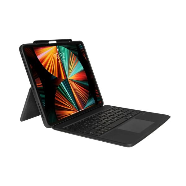 Bild 1 von Apple iPad Pro 12.9” (2018/2020/2021) Grau Tablet-Hülle mit Tastatur