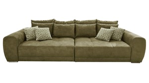 Big Sofa mit Federkern olivgrün 306 cm - MOLDAU
