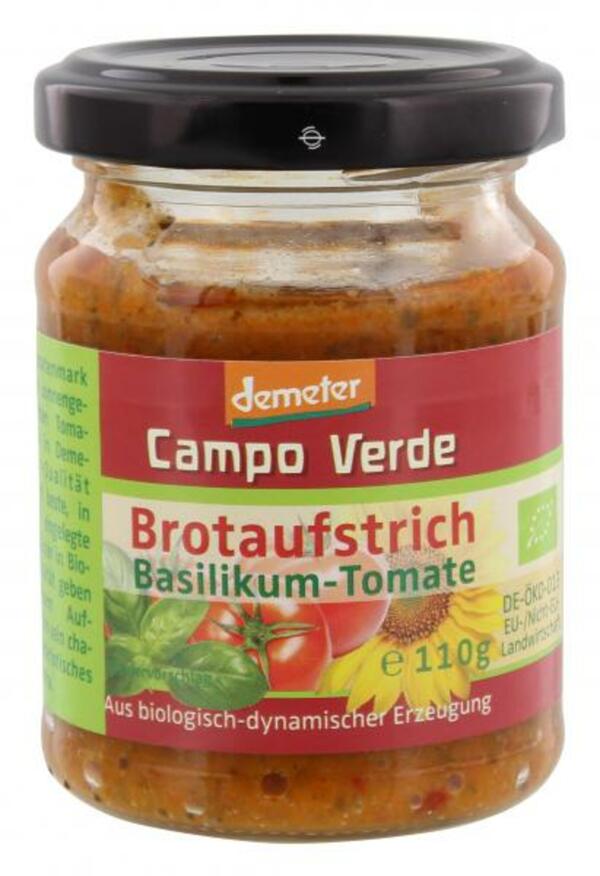 Bild 1 von Demeter Bio Brotaufstrich Basilikum-Tomate