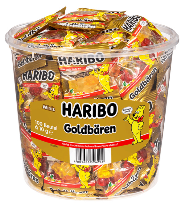 Bild 1 von HARIBO Goldbären Mini 100 Portionen (1 kg)