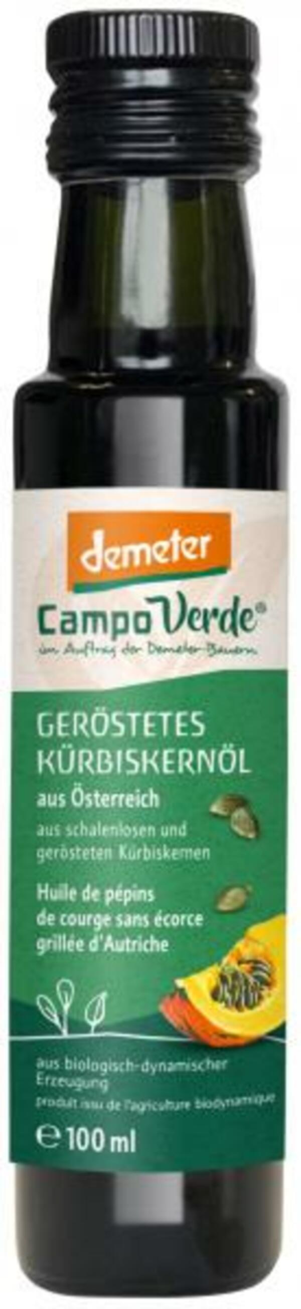 Bild 1 von Campo Verde Demeter Kürbiskernöl geröstet