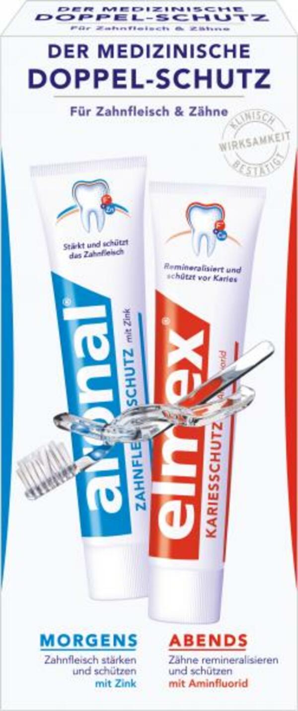 Bild 1 von Aronal & Elmex Doppel-Schutz Mundhygiene Set