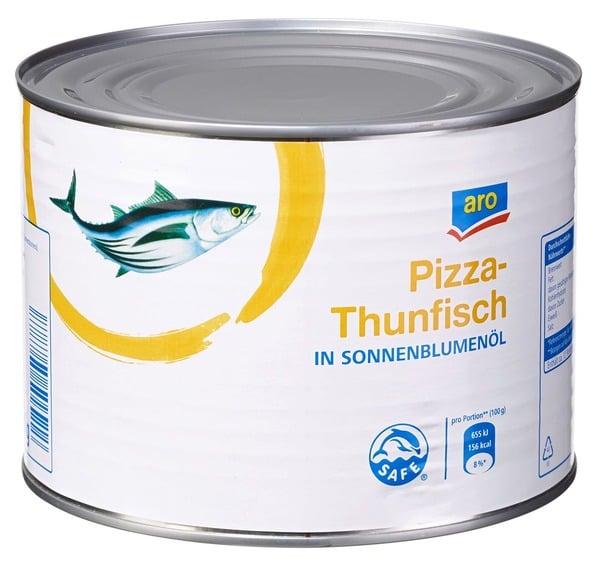 Bild 1 von aro Pizza Thunfisch In Sonnenblumenöl (1,71 kg)
