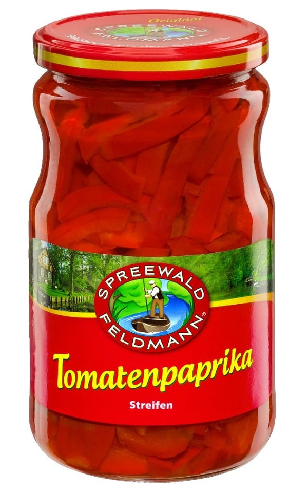 Bild 1 von Spreewald-Feldmann Tomaten Paprika Streifen (720 ml)