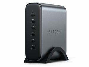 Satechi 200W USB-C PD 6-Port GaN Charger, Ladeadapter, 6x USB-C PD, spacegrau