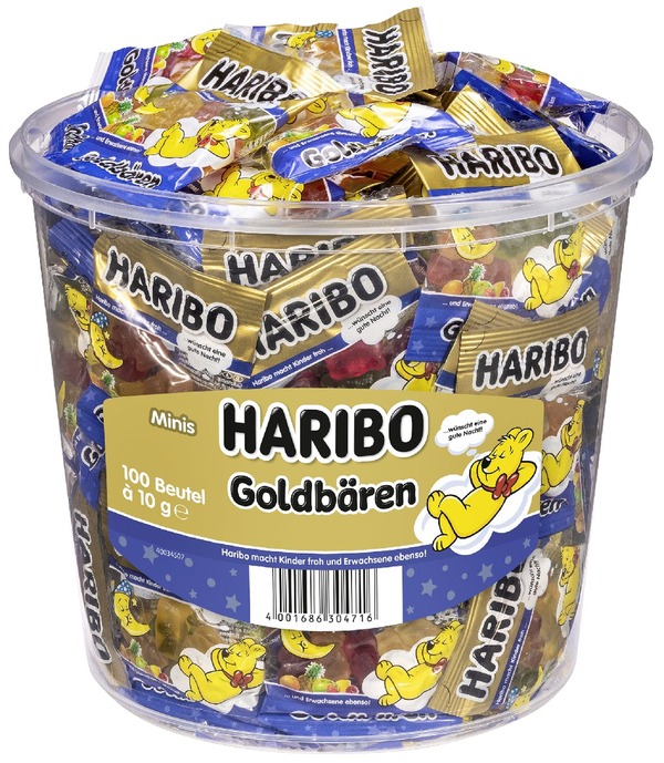 Bild 1 von HARIBO Gute Nacht Goldbären 100 x 10 g (1 kg)