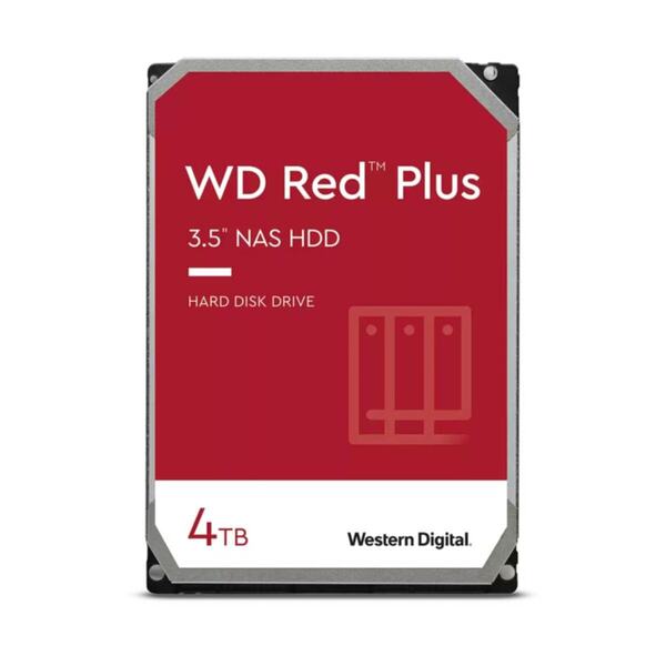 Bild 1 von Red Plus, 4 TB, 3,5 Zoll, SATA III (WD40EFPX) Interne HDD-Festplatte