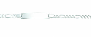 Adelia´s Silberarmband "Damen Silberschmuck 925 Silber Figaro Armband 18,5 cm", 925 Sterling Silber Figarokette Silberschmuck für Damen