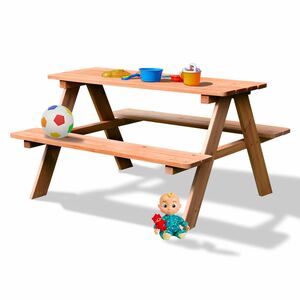 Coemo Picknicktisch Kindersitzgruppe Holz Farbe Natur