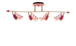 Deckenstrahler Schmetterlinge Holz rosa rosa/pink Maße (cm): B: 100 H: 25 T: 25 Geschenkideen