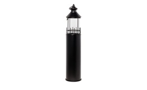 Laterne   Leuchtturm schwarz Metall, Glas  Maße (cm): H: 72,8  Ø: [15.5] Geschenkideen