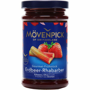 Mövenpick Gourmet Fruchtaufstrich Erdbeere & Rhabarber