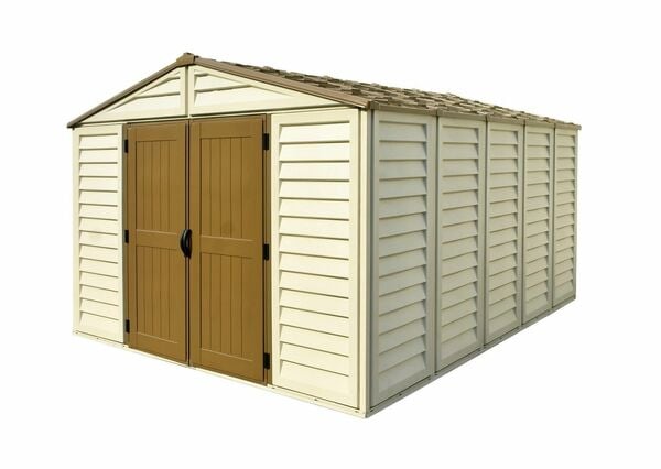 Bild 1 von Kunststoffgerätehaus Duramax WoodBridge Plus 13 m² mit Bodenrahmen (model 40234 -10x13´)