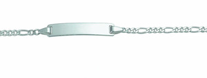 Adelia´s Silberarmband "Damen Silberschmuck 925 Silber Figaro Armband 16 cm", 925 Sterling Silber Figarokette Silberschmuck für Damen