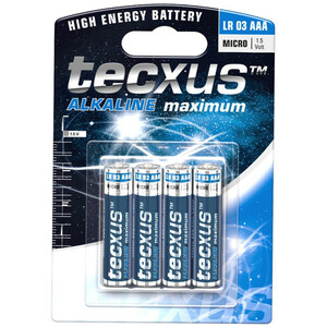 Tecxus Batterien AAA 1,5V LR03 4Stk. Micro