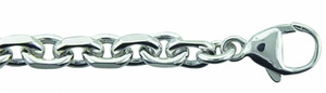Adelia´s Silberarmband "Damen Silberschmuck 925 Silber Anker Armband 19 cm", 19 cm 925 Sterling Silber Ankerkette Silberschmuck für Damen