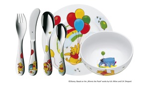 WMF Kindergeschirr, 6-teilig  Winnie the Pooh mehrfarbig Porzellan, Edelstahl Geschenkideen