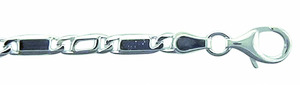 Adelia´s Silberarmband "Damen Silberschmuck 925 Silber Fantasie Armband 19 cm", 19 cm 925 Sterling Silber Fantasie​kette Silberschmuck für Damen
