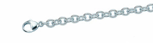 Adelia´s Silberarmband "Damen Silberschmuck 925 Silber Anker Armband 19 cm", 925 Sterling Silber Ankerkette Silberschmuck für Damen