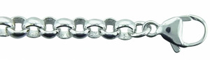 Adelia´s Silberarmband "Damen Silberschmuck 925 Silber Erbs Armband 19 cm", 19 cm 925 Sterling Silber Erbskette Silberschmuck für Damen
