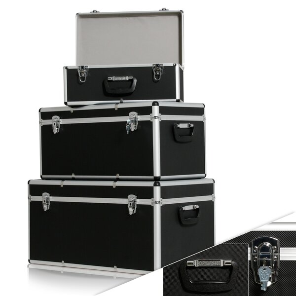 Bild 1 von Masko® 3er SET Alu Boxen Alubox Alukiste Transportbox Werkzeugkiste Lagerbox NEU