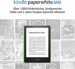 Kindle Paperwhite Kids – Mit über 1.000 Kinderbüchern, kindgerechter Hülle und 2 Jahren Sorglos-Garantie – Juwelenwald | 8GB