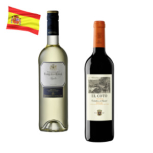 El Coto Rioja Crianza, Marqués de Riscal Rueda Blanco oder Pulpo Rias Baixas