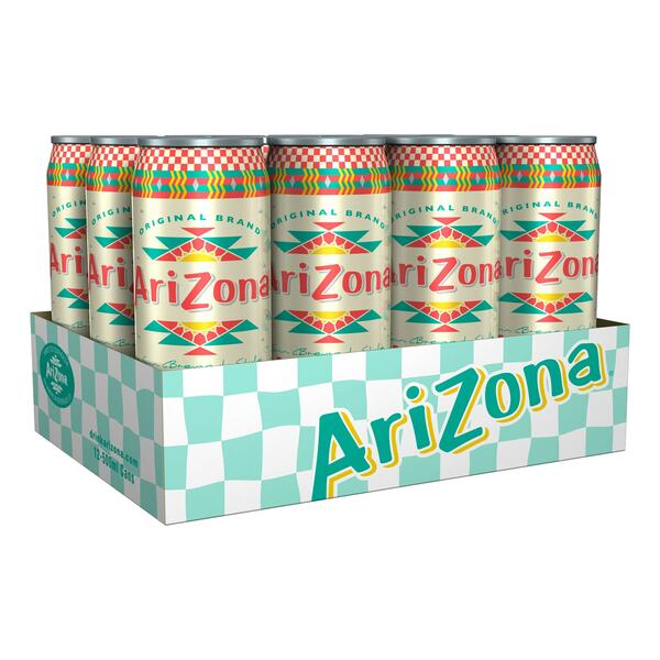 Bild 1 von AriZona Iced Peach Tea 0,5 Liter Dose, 12er Pack