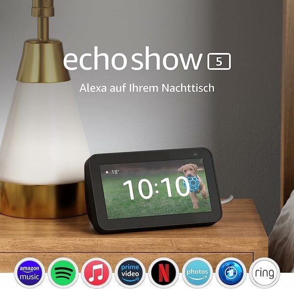 Bild 1 von Echo Show 5 (2. Generation, 2021) | Smart Display mit Alexa und 2-MP-Kamera | Anthrazit