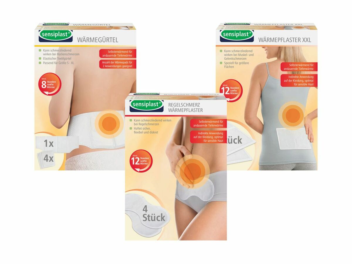 Bild 1 von sensiplast® Wärmegürtel/Wärmepflaster XXL/Regelschmerz Wärmepflaster