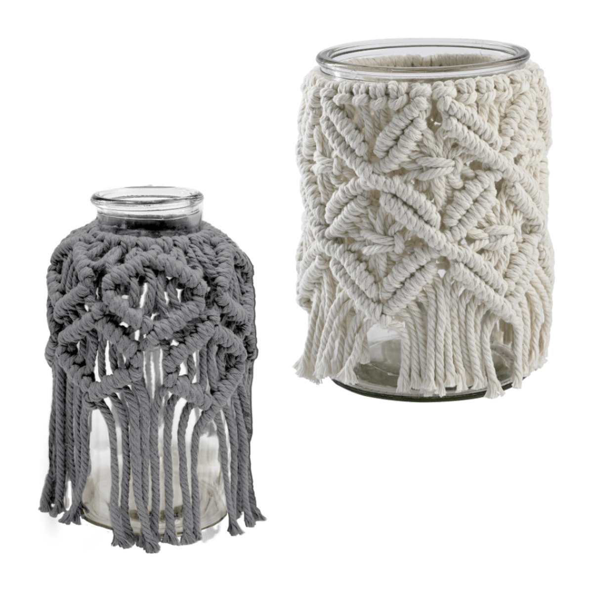 Bild 1 von LIVING ART Makramee-Windlicht / -Vase