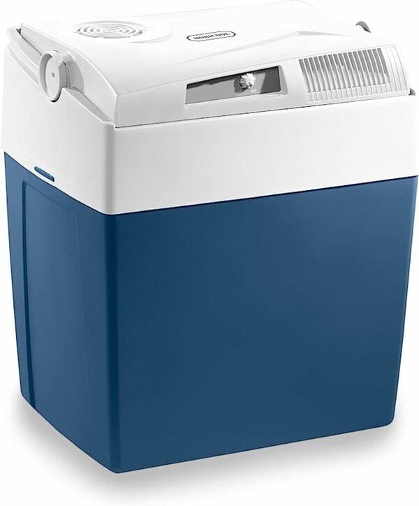 Bild 1 von Mobicool ME27 thermoelektrische Kühlbox 26 Liter für Auto und Steckdose. Blau