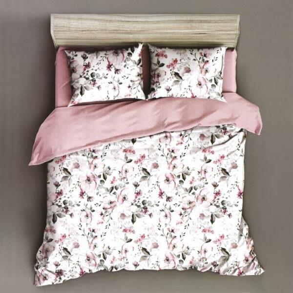 Bild 1 von AllSeasons Bettwäsche 4tlg. rosa-weiß Blumen