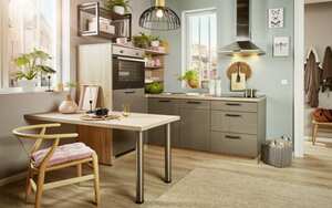 Express Küchen - Einbauküche Star, Hochglanz anthrazit, inklusive Siemens Elektrogeräte