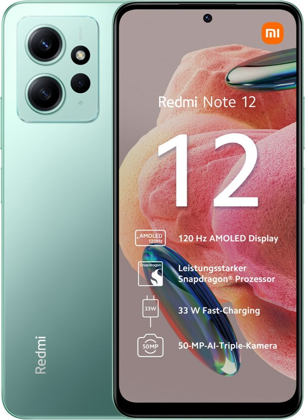 Bild 1 von Redmi Note 12 (4GB+128GB) Smartphone mint green