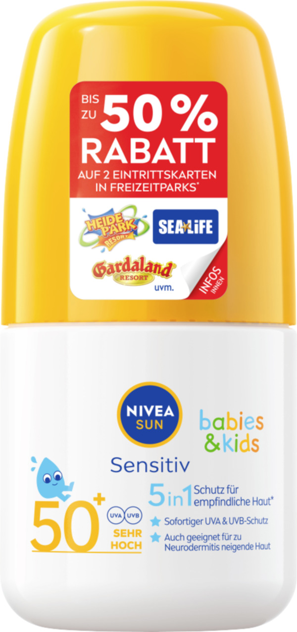 Bild 1 von NIVEA SUN Babies & Kids Sensitiv Sonnenroller LSF 50+