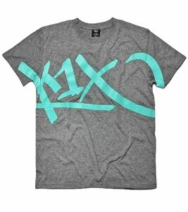 K1X | Kickz Core Large Tag Tee Herren Freizeit-Shirt T-Shirt 1200-0720/8936 Grau