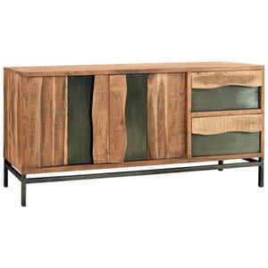 Livetastic SIDEBOARD Grau, Akazie