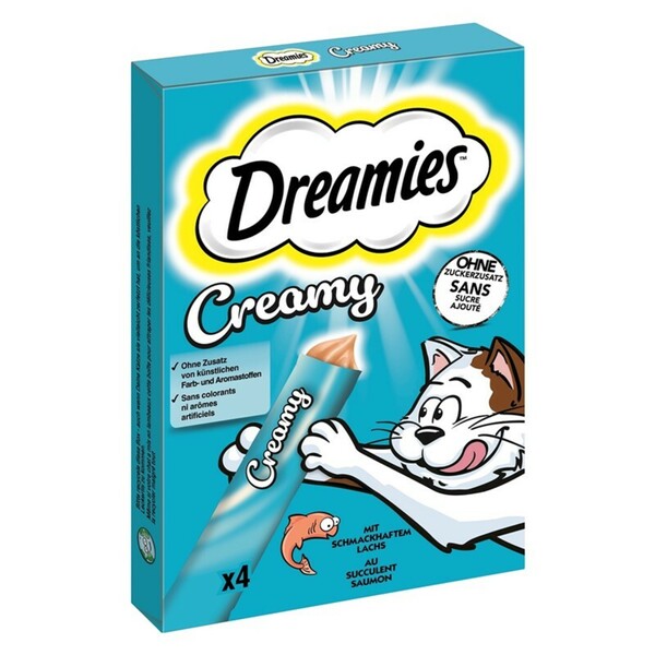 Bild 1 von Dreamies Creamy Snack 11x4x10g Lachs