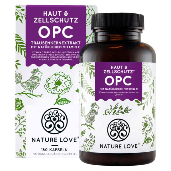 Bild 1 von Nature Love OPC mit Vitamin C 90g, 180 Stück