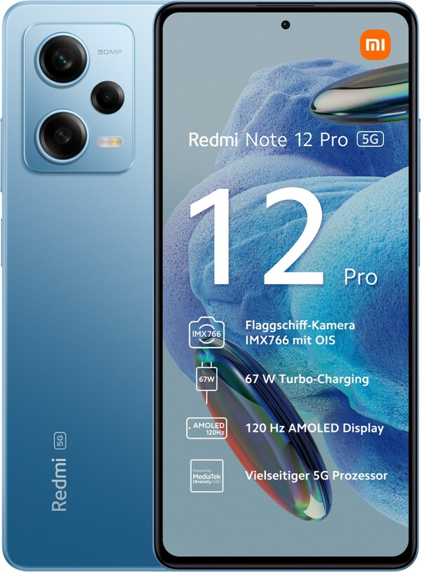 Bild 1 von Redmi Note 12 Pro 5G (6GB+128GB) Smartphone sky blue