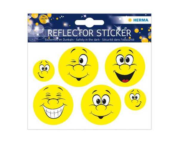 Bild 1 von Herma Reflektor-Sticker Happy Face