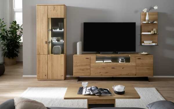 Bild 1 von MCA furniture - Wohnwand Brest in Wildeiche massiv