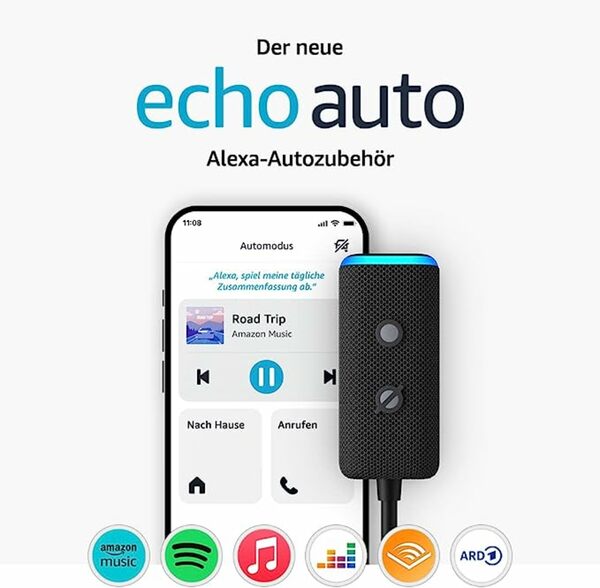Bild 1 von Der neue Echo Auto (2. Gen.) – Nimm Alexa mit auf die Fahrt