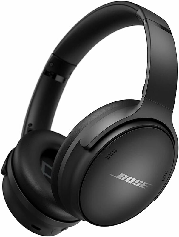 Bild 1 von Bose QuietComfort 45 kabellose Noise-Cancelling-Bluetooth-Kopfhörer, Mikro, Einheitsgröße, Schwarz