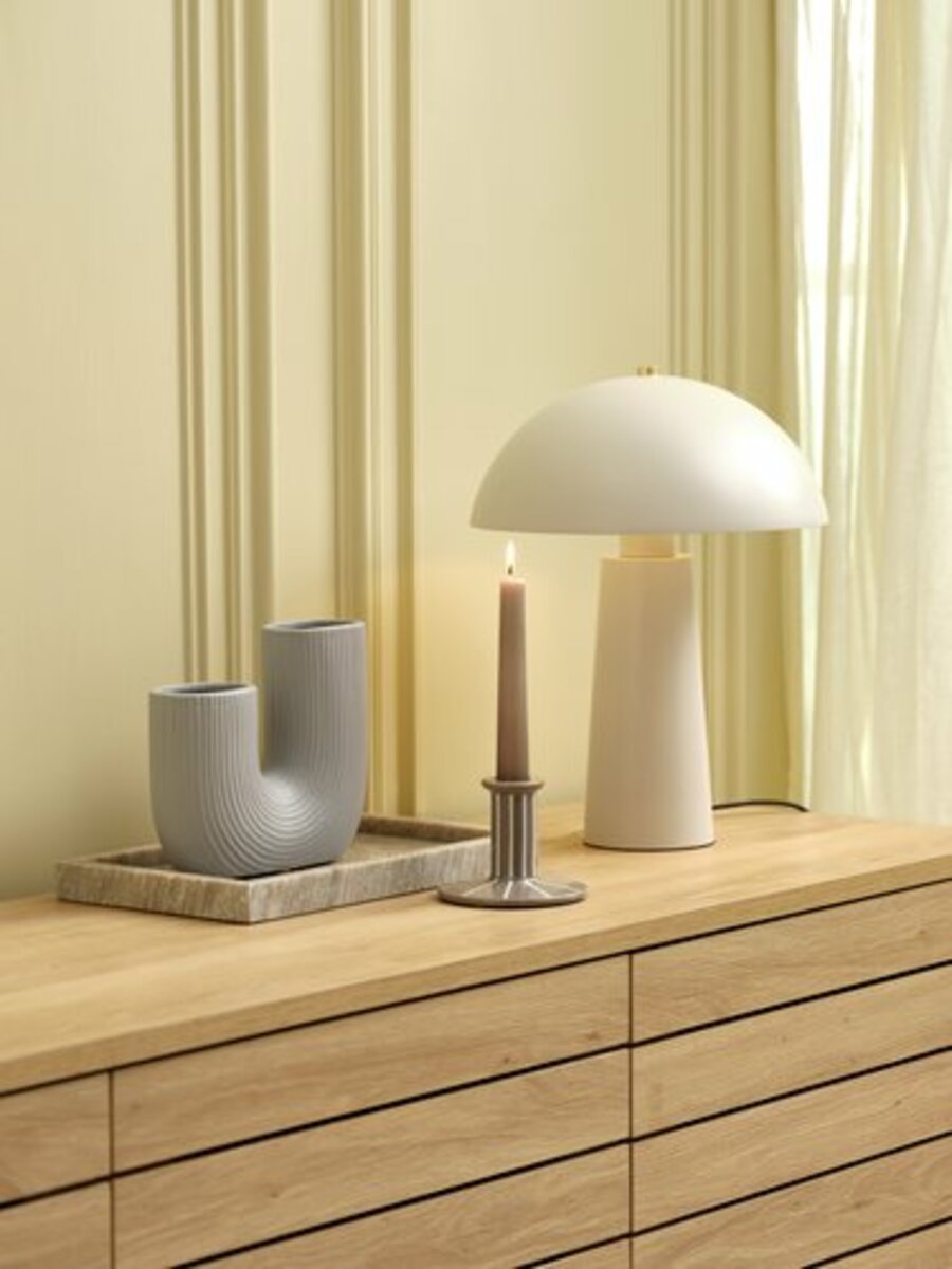 Bild 2 von Tischlampe MARKUS Ø25xH35cm grau