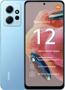 Redmi Note 12 (4GB+128GB) Smartphone ice blue