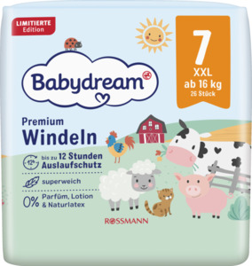 Babydream Premium Windel Größe 7 XXL, 26 Stück, ab 16 kg